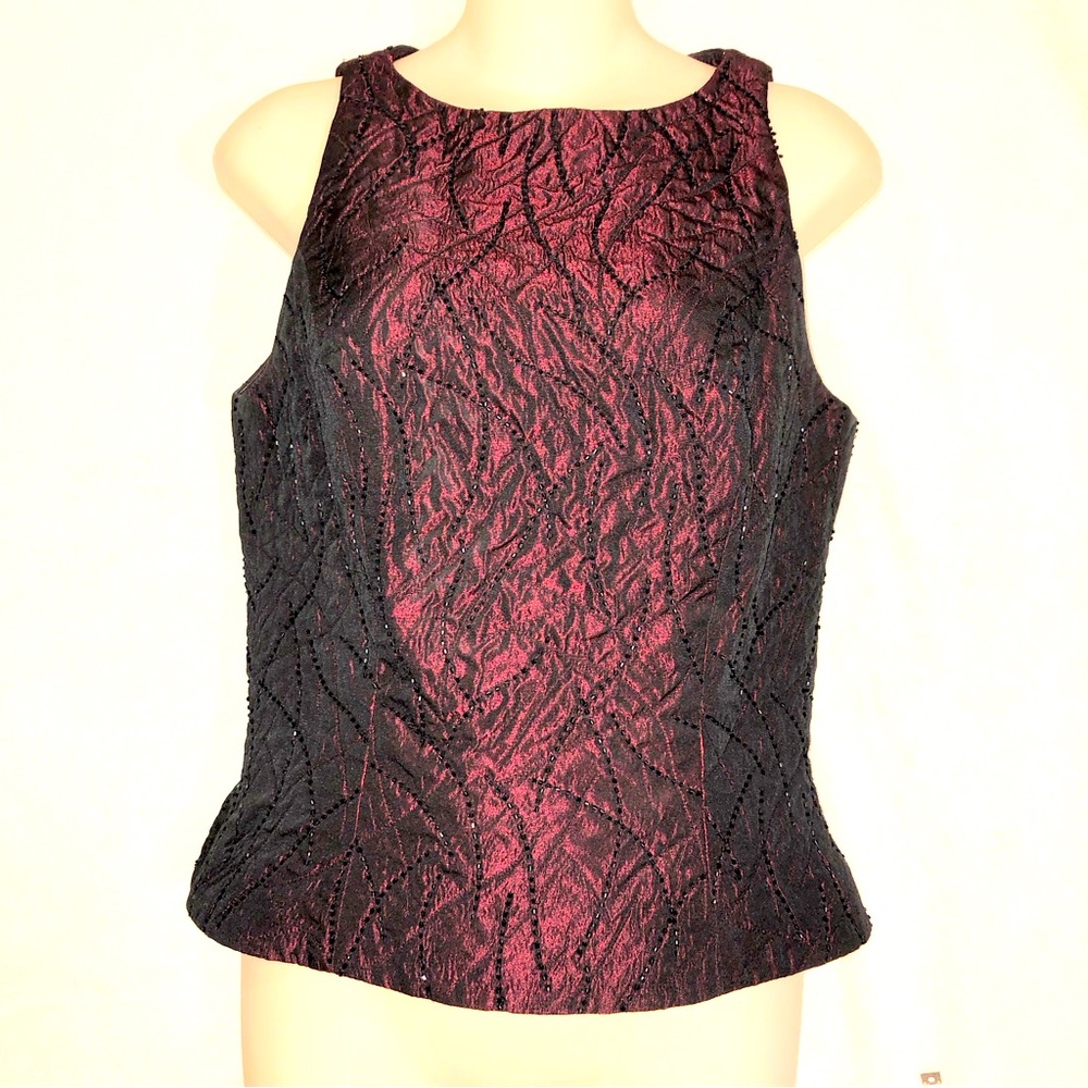 Carmen Marc Valvo women’s size 6 beaded evening top